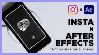 Typography Text Animation - For Instagram | After Effects Simple Tutorial | Free Project