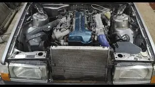 VOLVO 740 с 2JZ-GTE. Первые ходовые испытания.