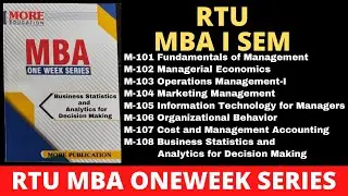 RTU MBA BUSINESS STATISTICS AND ANALYTICS BUSINESS STATISTICS AND ANALYTICS FOR DECISION MAKING|