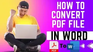 PDF ko word me kaise convert kre..  #tech #public