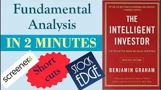 In Hindi | 2 Minutes mein Fundamental Analysis Kaise krein ?  Short Cuts | Tricks