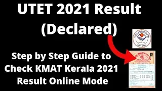 UTET 2021 Result (Declared) - How to Check Uttarakhand State Education Board 2021 Result Online Mode