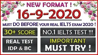IELTS LISTENING PRACTICE TEST 2020 WITH ANSWERS. ( 16-09-2020 )