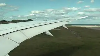 ANA92 石垣空港離陸 石垣～羽田 B787-8 2017/2/14 Take-off at Ishigaki Airport