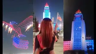 @ShreyaaSumi's spectacular 4th of July celebration 🇺🇸 @GrandParkLosAngeles  @CityofLosAngelesGov