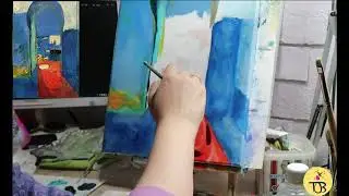 Вольная копия картины Анри Матисс "Вход в касбу"