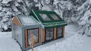 WINTER CAMPING WITH A TRACTOR AT -15°C