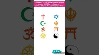 LARGEST RELIGION IN THE WORLD. #world #largest #religion #population #amazingfacts #didyouknow