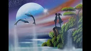 Spray paint art - Boy and girl - made by street artist