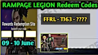 Free Fire New RAMPAGE LEGION Event Redeem Codes - 09 June New Rampage Legion Redeem Codes Free Fire
