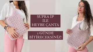 ÖRGÜ HEYBE ÇANTA  1 GÜNDE BİTİRECEKSİNİZ !
