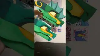 Mini Cerbera! #fypage #puppetstuff #puppetmaker #puppet #papercraft #dragonpuppets #fyp
