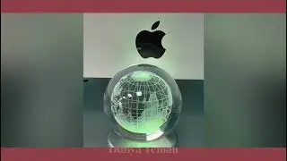 Dünya Temalı Cam Küre
