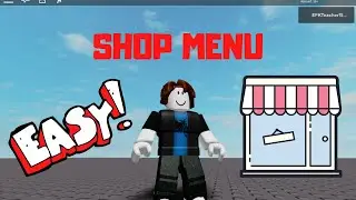 Roblox Studio Tutorial: How to Make a Shop GUI (Open and Close Menu) [Old Version]