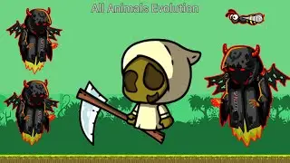 All Animals Evolution With The Legendary Faceless Reaper (EvoWorld.io)