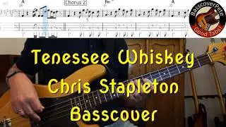 Chris Stapleton - Tennessee Whiskey. Bass Cover Tabs Score (Standard Notation) Chords Transcription