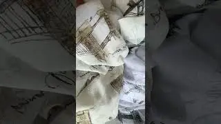 Тюль льон з принтом Свобода
