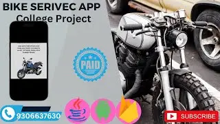 Bike Services Management System Project with Source Code | Android Project with Source Code