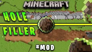 Filling Holes All Over Minecraft with the NEW Hole Filler Mod // Oddly Satisfying Gaming