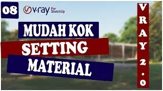HOW TO SETTING GLASS MATERIALS AND MIRRORS SKETCHUP VRAY | EASY SETTING
