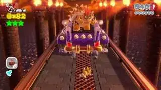 Super Mario 3D World: How To Beat King Koopa In Bowser's Castle (World One)