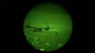 Bell Boeing V-22 Osprey at night