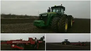 Кінець епохи Mini Till.Глибоке рихлення під посів соняшнику трактор John Deere + HORSCH Tiger 4 MT