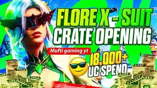 Crate opening 🔥❤️got x-suit and ICICLE ace32 gun skin 2 times in 18,000 UC 🔥❣️luck 🤞
