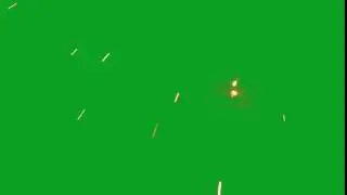 Welding Sparks - Green Screen