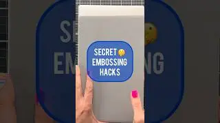 Secret Embossing Hack You NEED to Try! #cardmaking