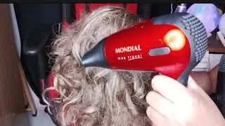 Asmr- SPA cabelereira - corte escova e chapinha