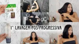 primeira lavagem pós progressiva |saindo do henê aos poucos|@beatrizgoudart