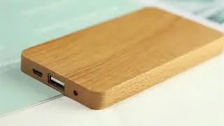 Wooden power bank.