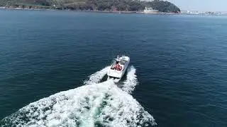 Drone Footage of Boat trip to Plymouth -- UK