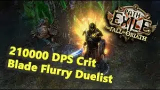 Path of Exile 210000 DPS Crit Blade Flurry Duelist Build (Incursion League Patch 3.3 Viable)
