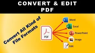 How to Edit and Convert PDF To Word | Excel | PPT | Image | OCR | Editable format.