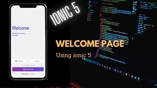 Welcome Page | Ionic 5 |  Developer's Tutorial  |