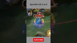 Early Game Dominator: Dyrroth's 1 vs 3 Mastery #shorts #mlbb #dyrrothmobilelegendsbangbang