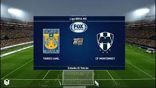 Tigres vs Monterrey ● Liga Mx 2023 ● Gameplay Pes 2021
