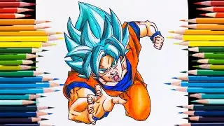 Drawing Goku Super Saiyan 🔥God Super Saiyan Slumbering Beast