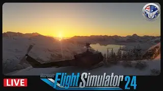 Friday Night Chill Flight - Greenland Heli Flight - Microsoft Flight Simulator 2024