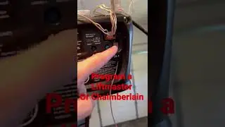 Program a new garage door opener 