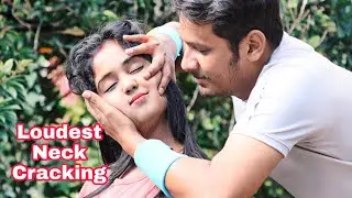 Loudest Neck Cracking Ever | Female Neck Crack and Neck Massage | Ear Massage and Cracking 3D Sound