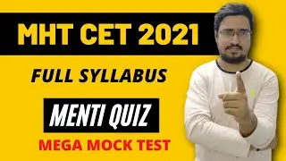MHT CET 2021  Full Syllabus Mock Test  | GKP 360