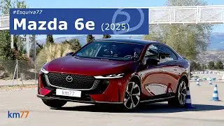 Mazda 6e (2025) - Moose test and slalom | km77.com