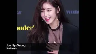 see through Jun Hyo Seong Korean Sexy girl