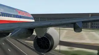 9/11 | AA Flight 77 - Crash Animation [X-Plane 11]
