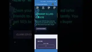 EYESWAP EXCHANGE AIRDROP ! EARN FREE  220 $EYE TOKEN ON TRUST WALLET!!  LIVE CLIAM AIRDROP