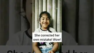 Our 6 year old Student SPEAKING CONFIDENTLY Without Referring to any book!