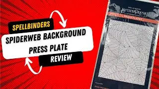 Spellbinders Spiderweb Background press plate review